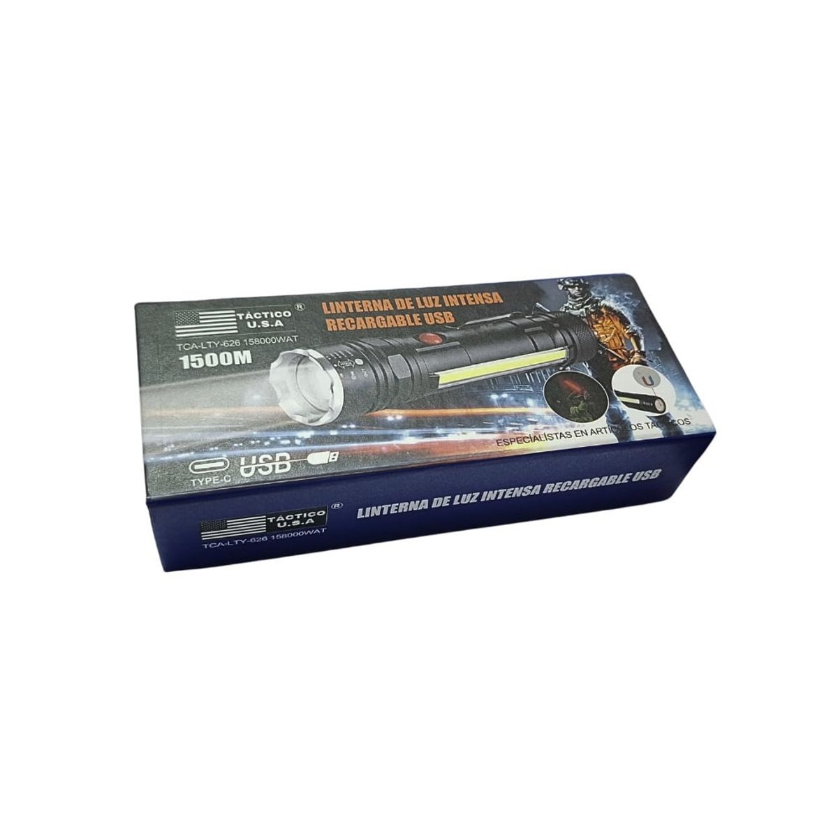 GENERICO - Linterna de Mano Imantado y Recargable con Vara Roja