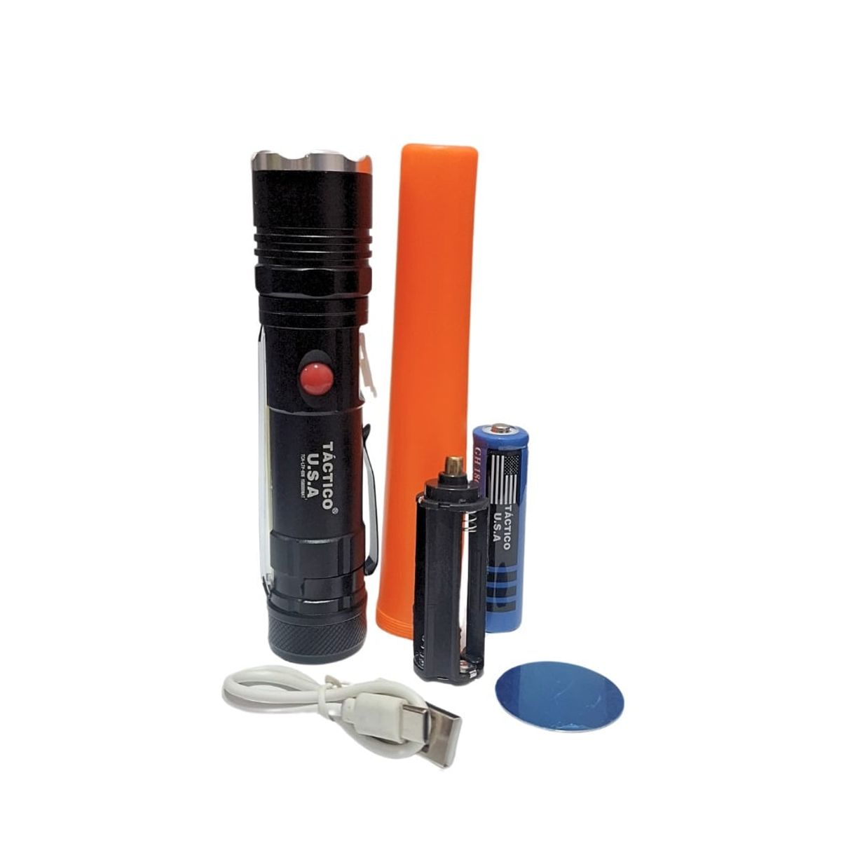 GENERICO - Linterna de Mano Imantado y Recargable con Vara Roja