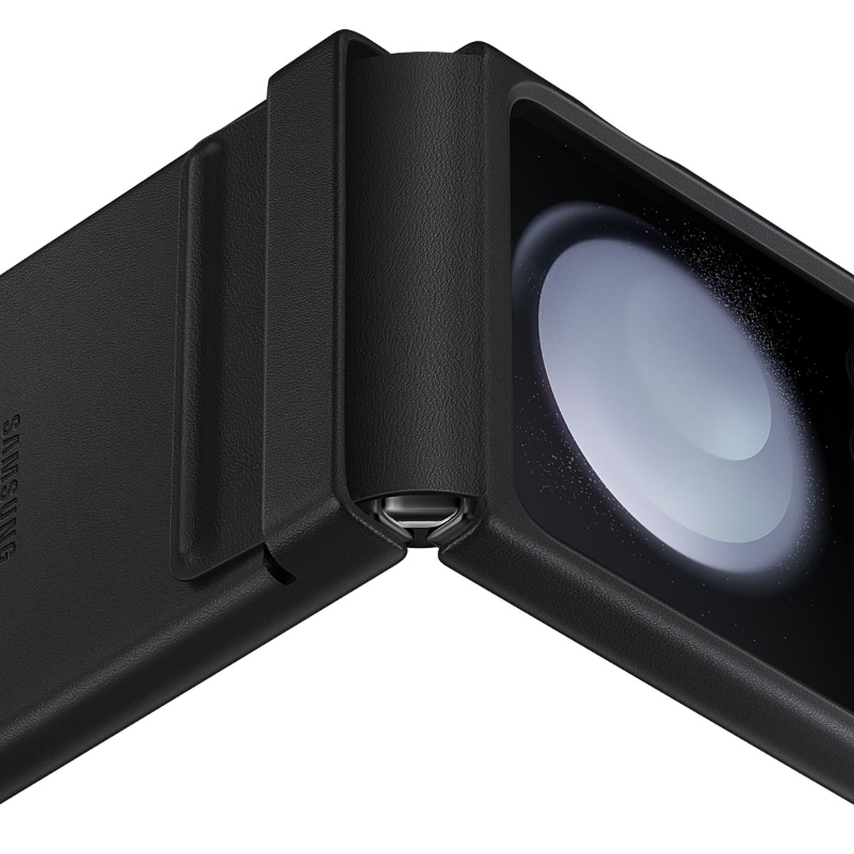 SAMSUNG - Cover Samsung Para Z Flip5 Flap Ecoleather Case Black