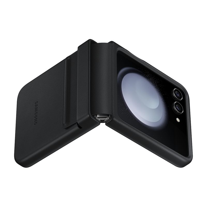 SAMSUNG - Cover Samsung Para Z Flip5 Flap Ecoleather Case Black