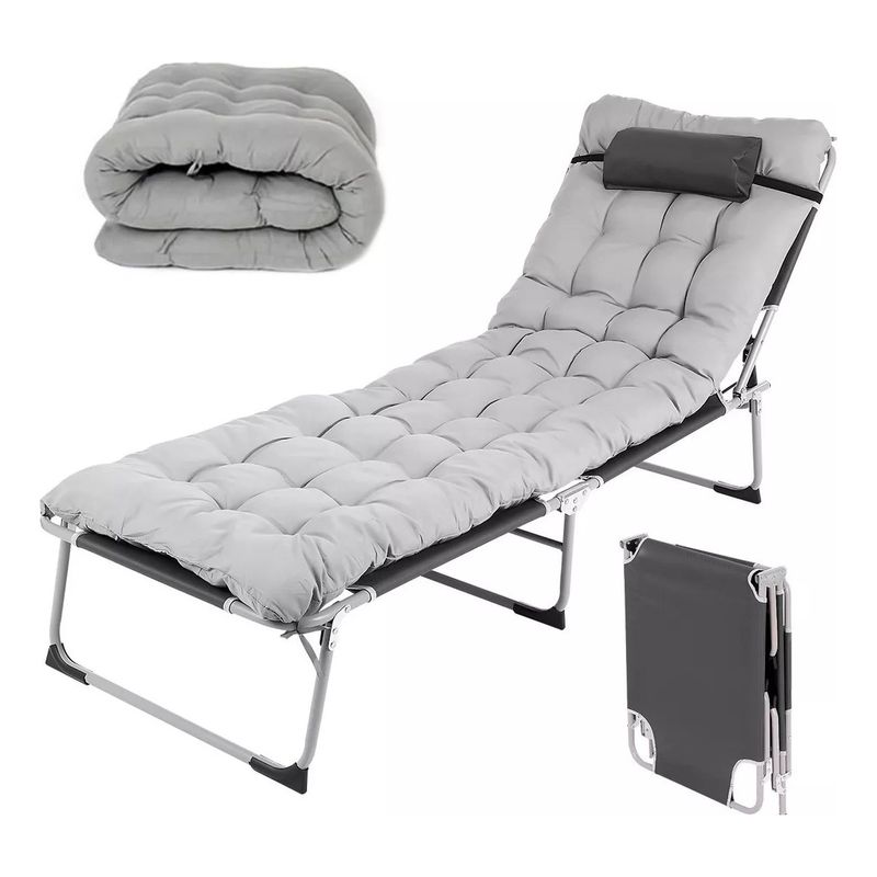 U BUY - Cama Portatil Plegable De Reforzado Con Colchon Desmontable