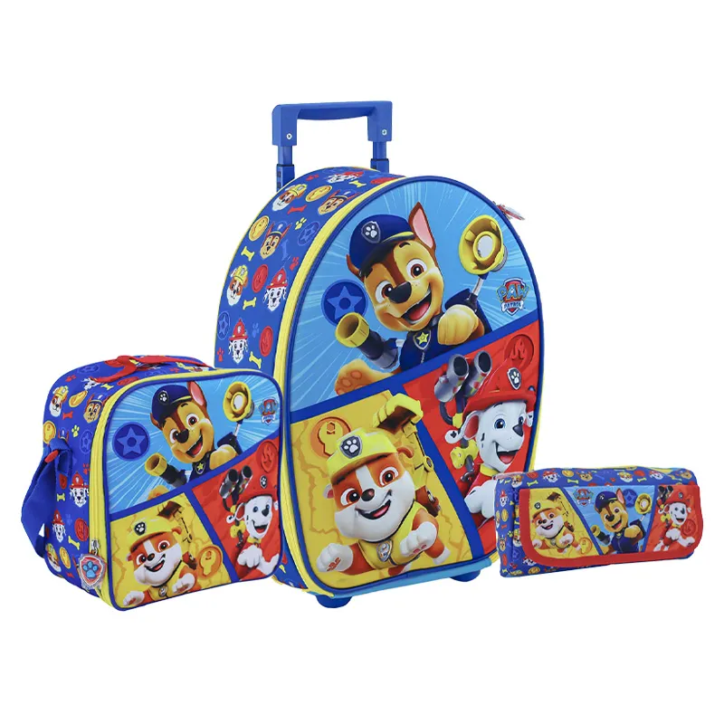 SCOOL - SET RANGER MOCHILA + LONCHERA + CARTUCHERA PAW PATROL 3D
