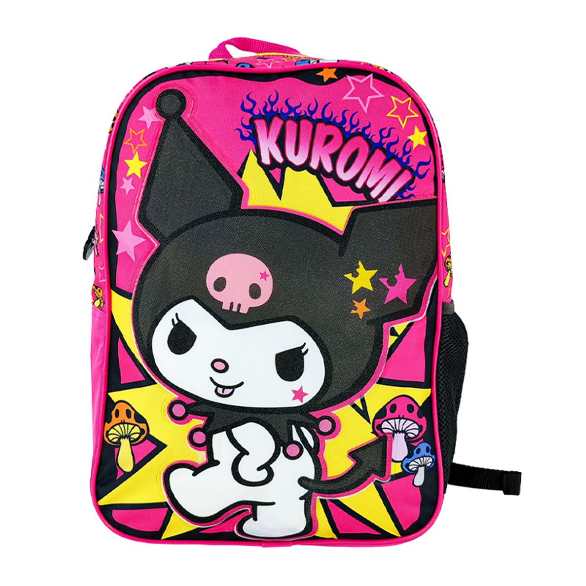 SCOOL - SET KOMBAT MOCHILA + LONCHERA + CARTUCHERA TELA KUROMI