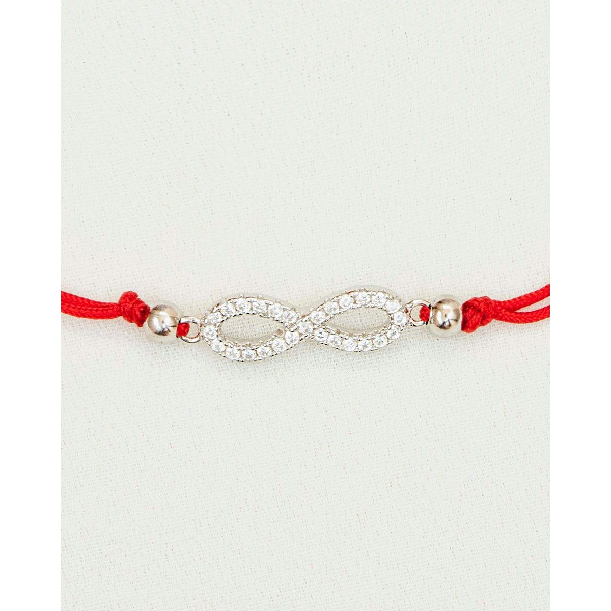 NATHALIE BIRD - Pulsera hilo rojo infinito plata 925 para mujer
