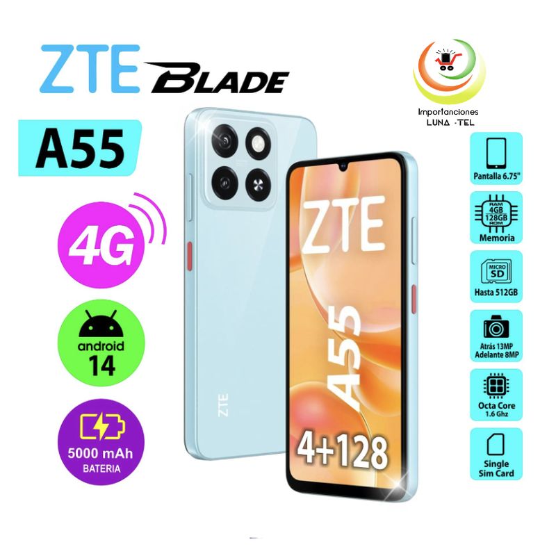 ZTE - CELULAR ZTE A55 128GB