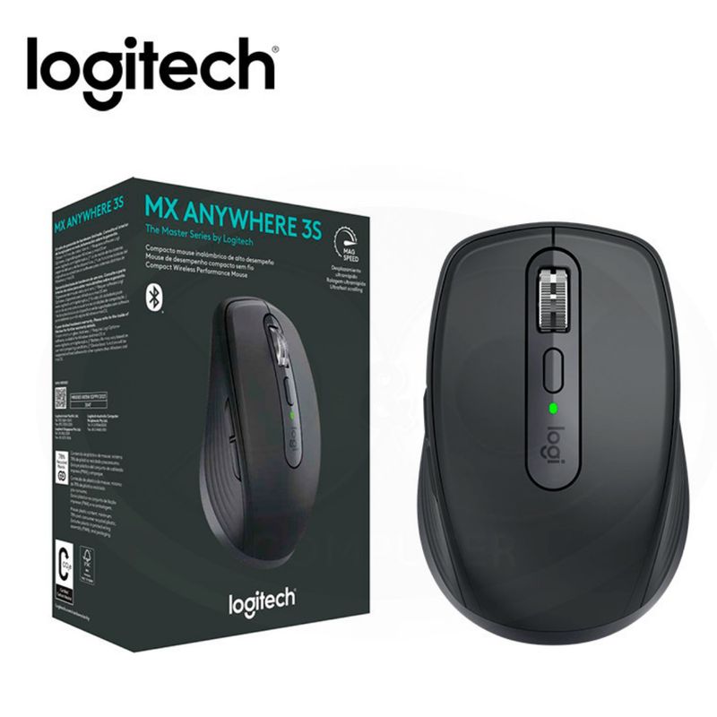 LOGITECH - MOUSE LOGITECH B2B MX ANYWHERE 3S BLUETOOTH GRAPHITE BROWN BOX