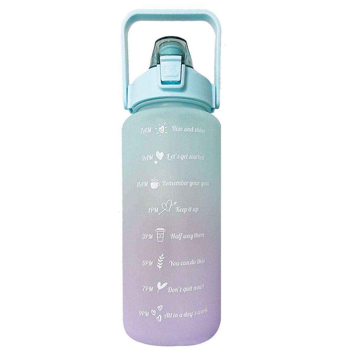 GENERICO - Botella Tomatodo Kawaii 2 LT - Color Lila - LILA - CELESTE