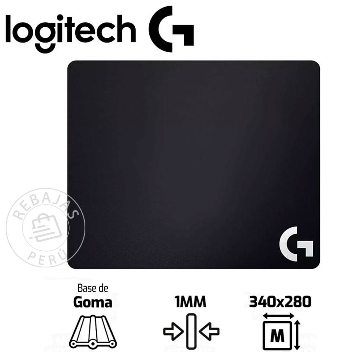 LOGITECH - Logitech G240 Alfombrilla de Tela Negra Precisión y Control para Gamer