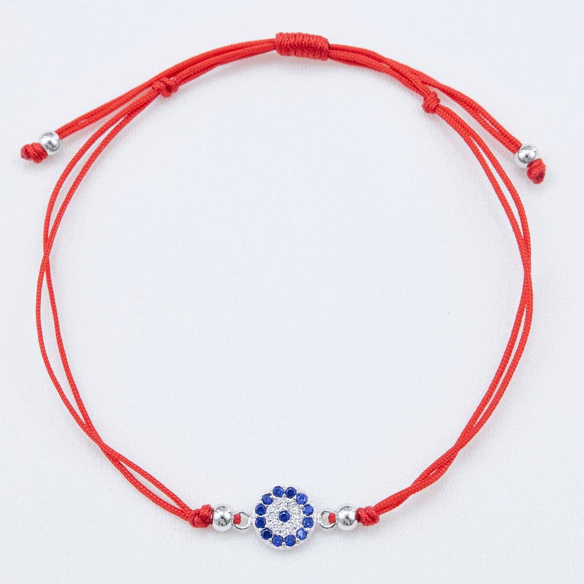 NATHALIE BIRD - PULSERA HILO OJO TURCO SILVER