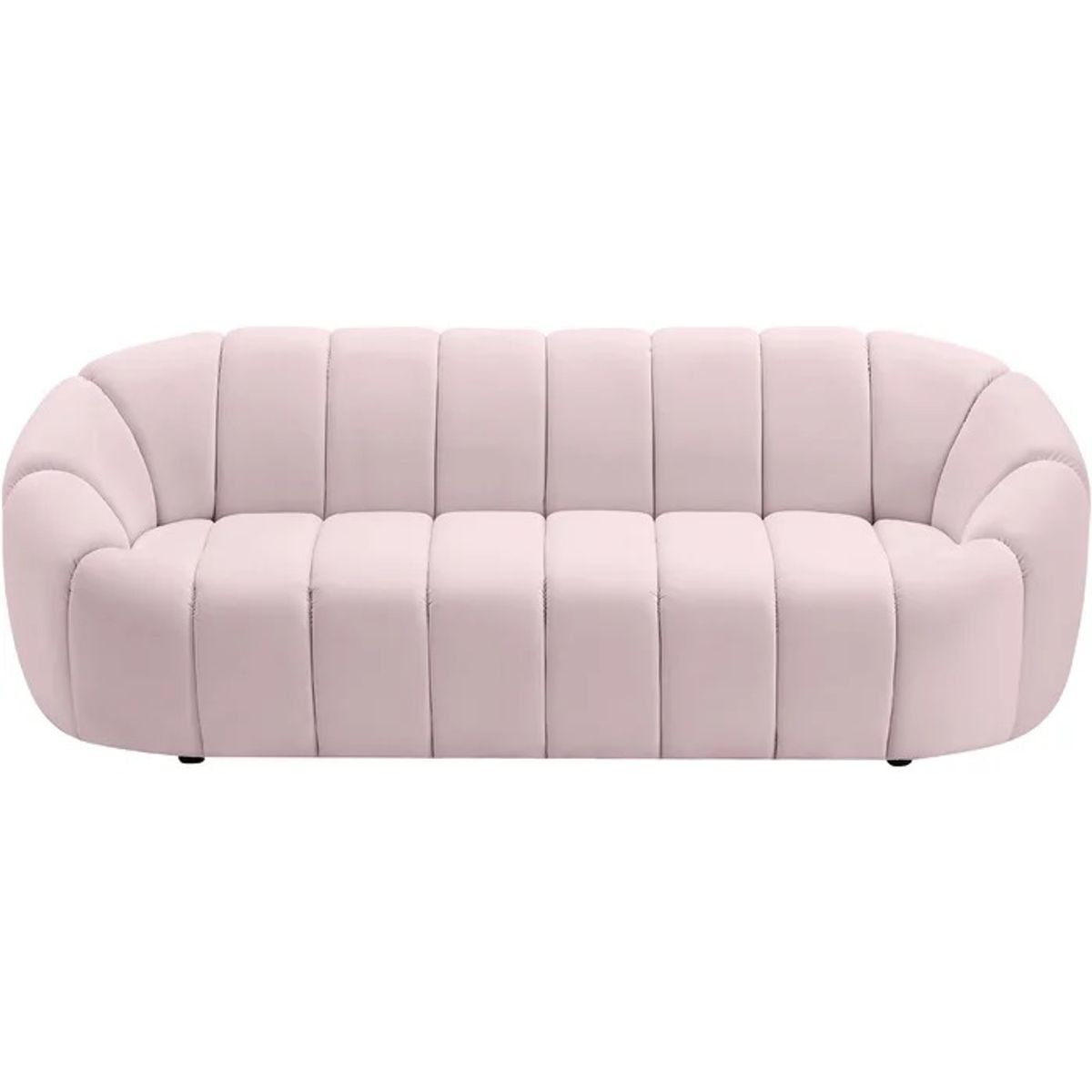 GENERICO - Sofá Arletti Curvo 3 + 2 + 1 Cuerpos - Rosado