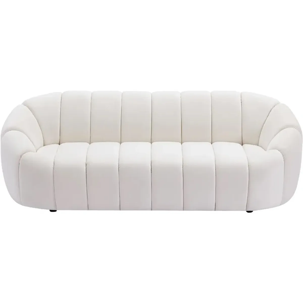 GENERICO - Sofá Arletti Curvo 3 + 2 + 1 Cuerpos - Beige claro