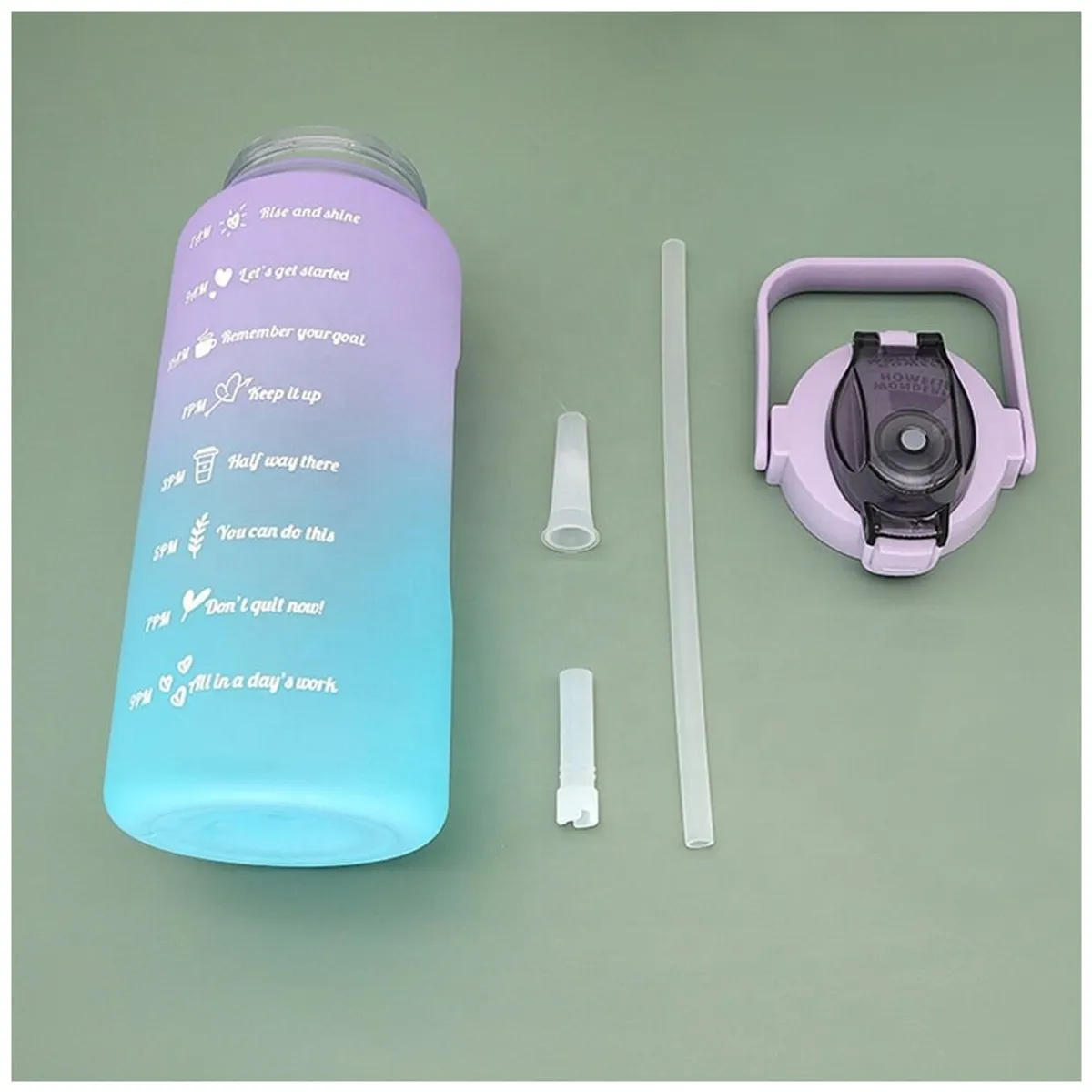 GENERICO - Botella Tomatodo Kawaii 2 LT - Color Durazno - DURAZNO - CELESTE