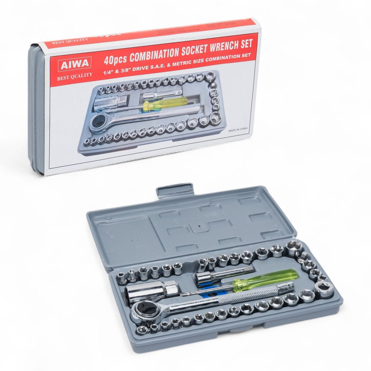 AIWA - Dados 40 piezas Set herramientas