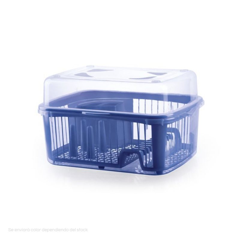 POLINPLAST - Porta Vajilla Junior con Tapa Drenaje y Porta Vasos