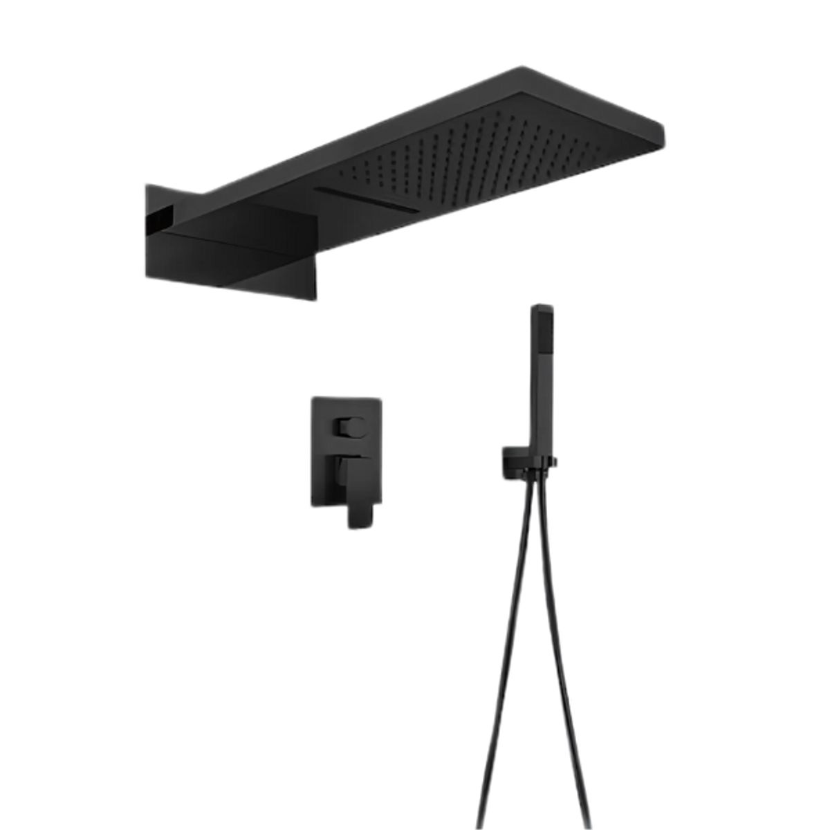 XM - MEZCLADORA MONOCOMANDO PARA DUCHA NEGRO DOBLE SALIDA MT020D5501