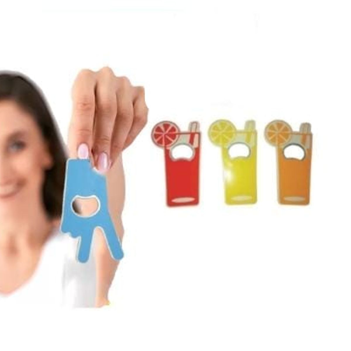 GENERICO - Pack 3 Destapador imantado de cartera tipo tarjeta