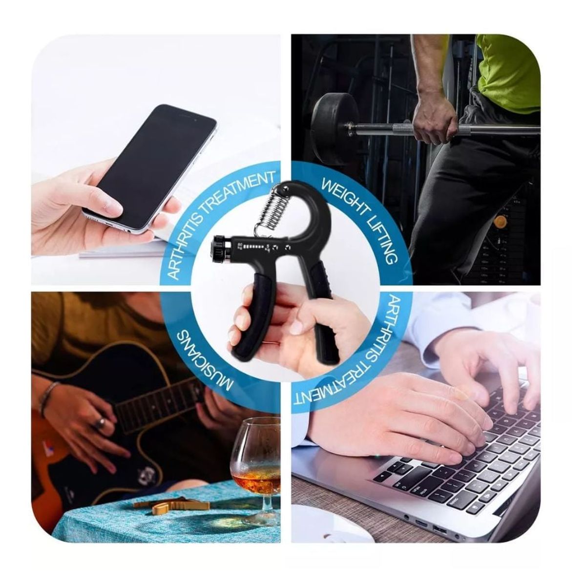 GENERICO - Fortalecedor De Agarre De Mano Resistencia Ajustable