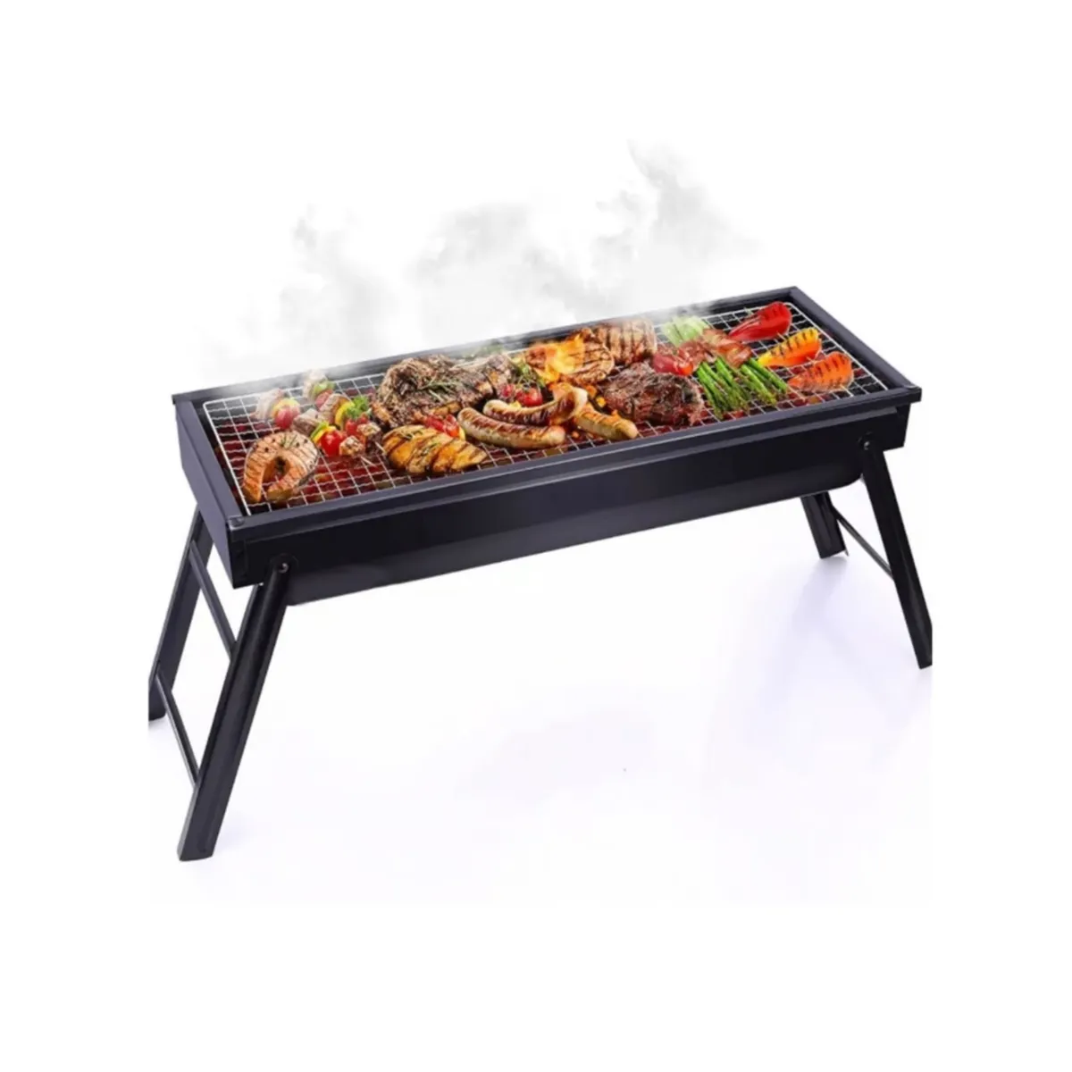 GENERICO - Parrilla a Carbón Plegable Portátil Picnic Jardín Terraza