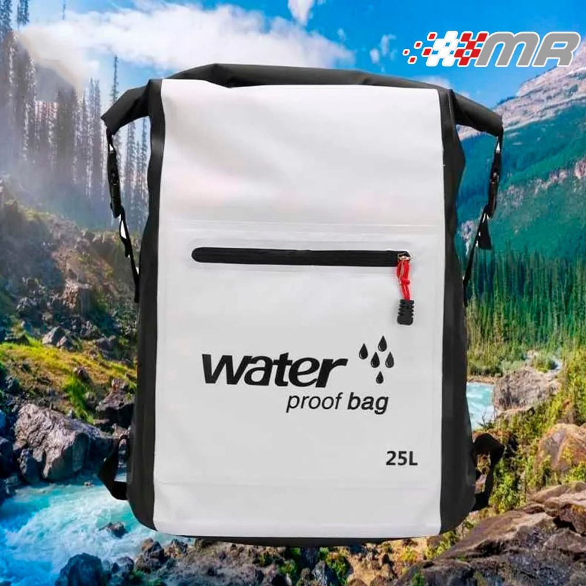 WATERLIFE - Mochila Impermeable Acuática deportiva capacidad de 25 LT