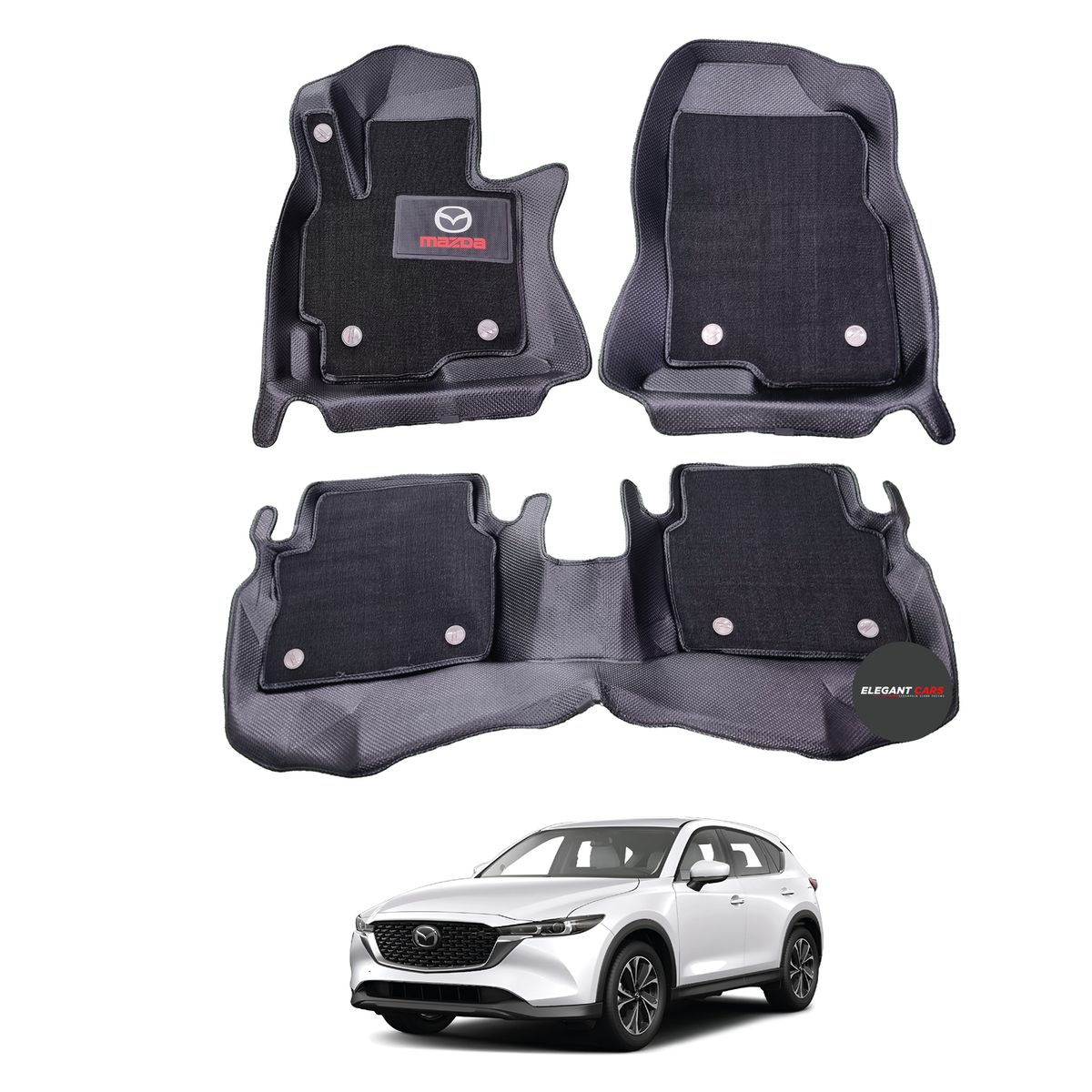 JETION - Piso Bandeja  Alfombra Protectora 5D Pro MAZDA CX-5 2018-24