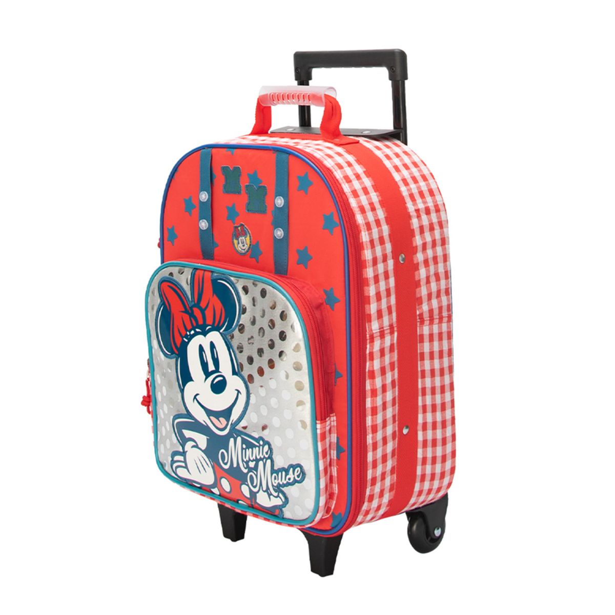 DISNEY - Pack Escolar Maleta Oficio Premium Disney Minnie Mouse Plateado