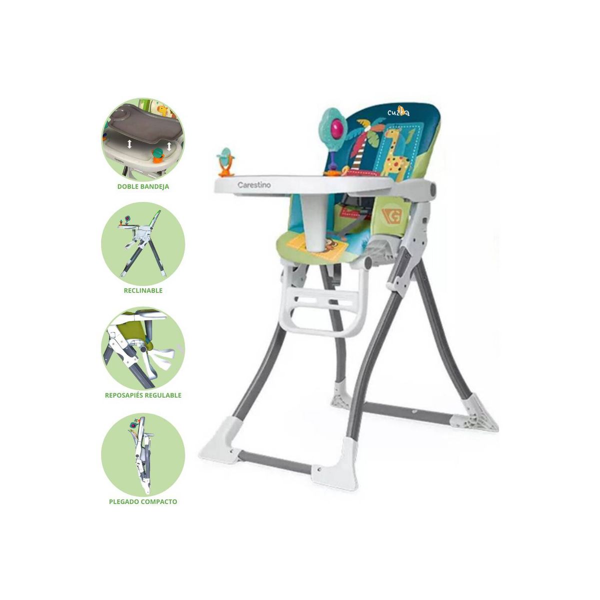 CARESTINO - Silla de Comer CARESTINO »RIO» BLUE