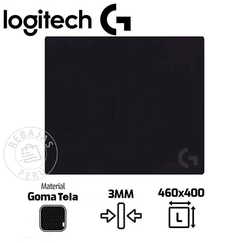 LOGITECH - Logitech G640 Alfombrilla de Ratón Grande de Tela Negra  Precisión