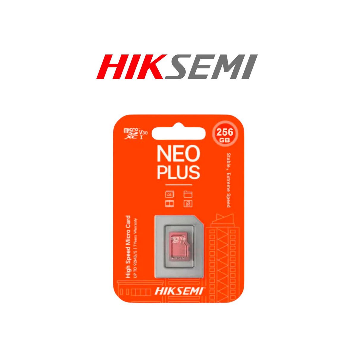 HIKSEMI - Tarjeta memoria Micro SD Neo PLUS Hiksemi 256GB Cámara Videovigilancia