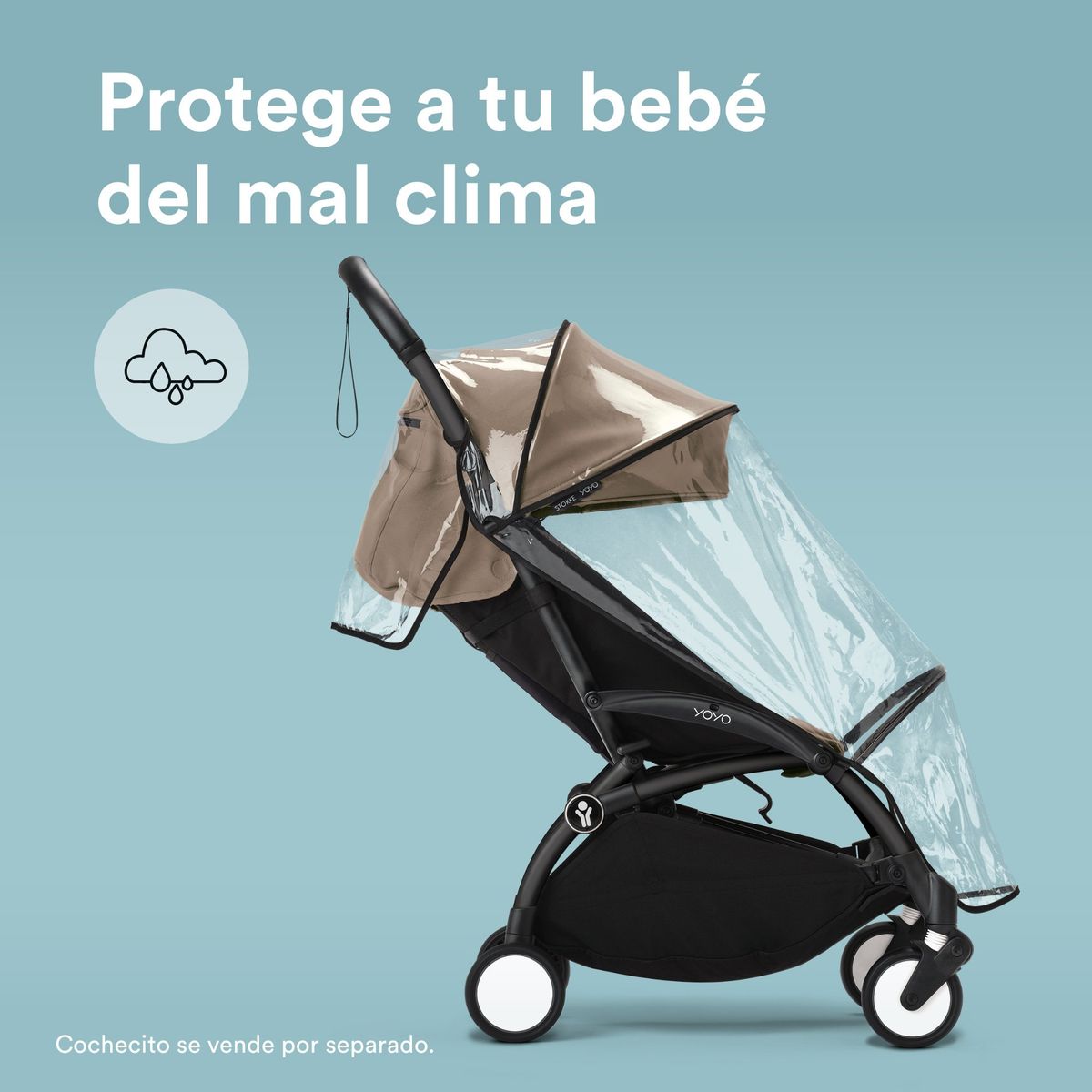 STOKKE - PROTECTOR DE LLUVIA PARA 2DA ETAPA COCHE STOKKE YOYO²  YOYO³