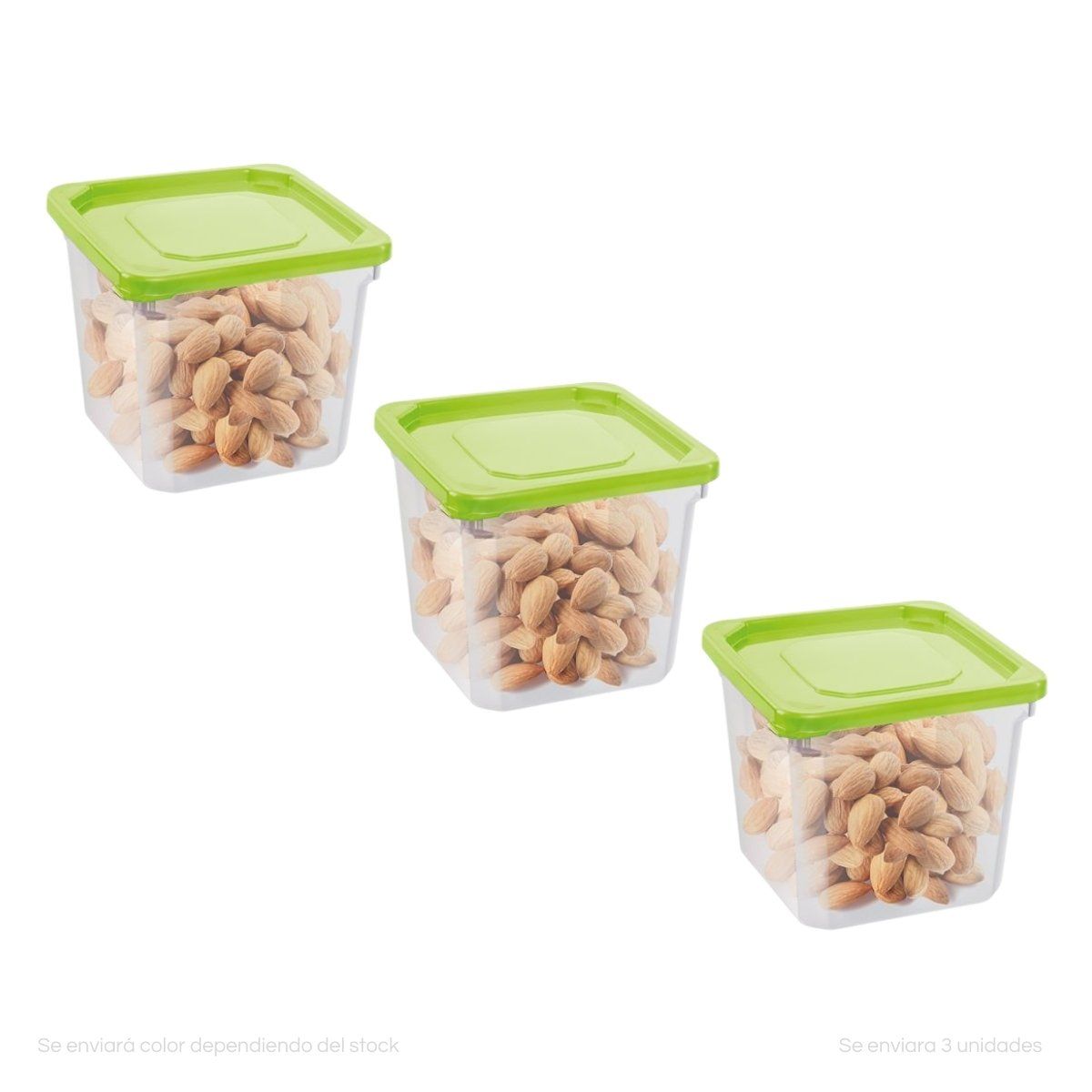 POLINPLAST - Set de 3 Reposteros Primor N°2 con Tapa Hermética