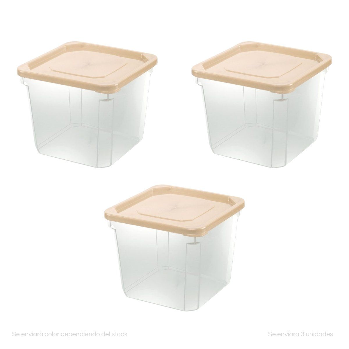 POLINPLAST - Set de 3 Reposteros Primor N°3 con Tapa Hermética