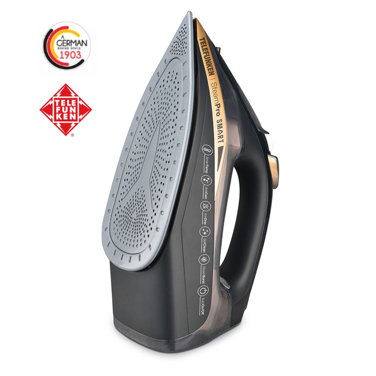 TELEFUNKEN - PLANCHA A VAPOR STEAMPRO-SMART Negro 220V