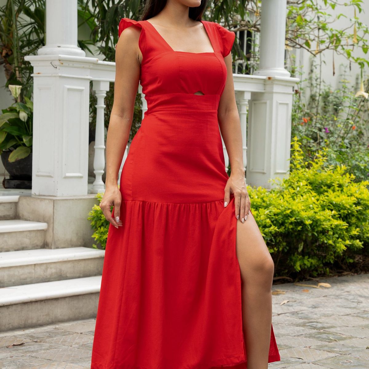 NANCY'S COLLECTION - Vestido Largo de Lino Nancys Collection