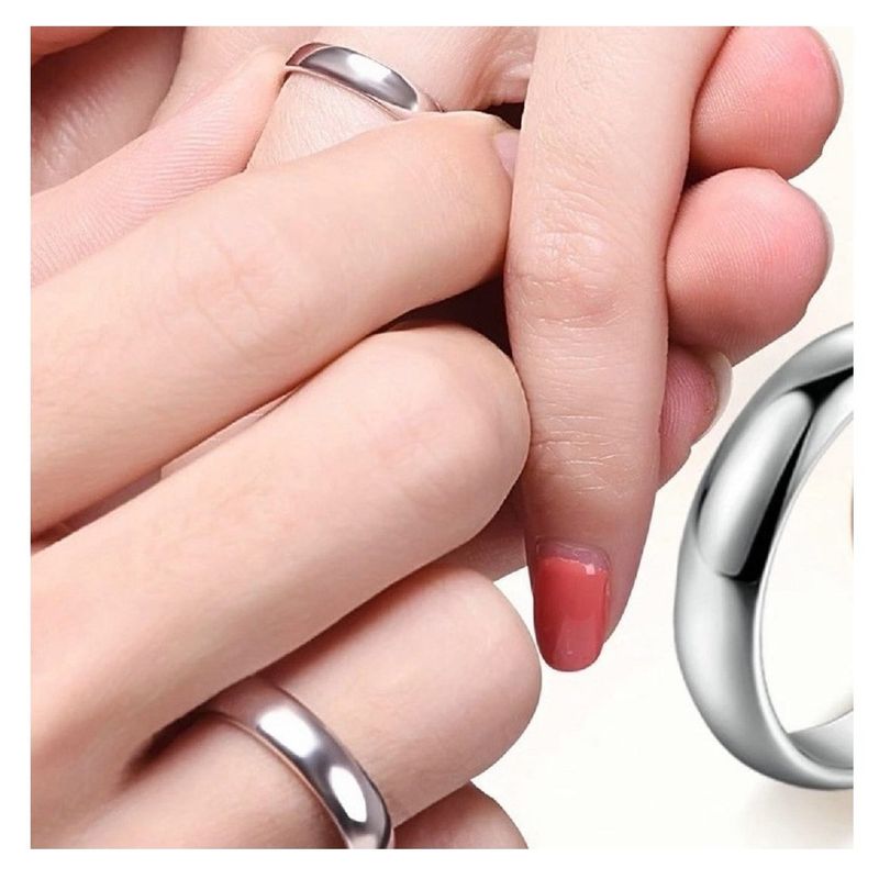 GENIEKA - Anillos de Matrimonio Eternal Heaven Bañado18K San Valentín Genieka