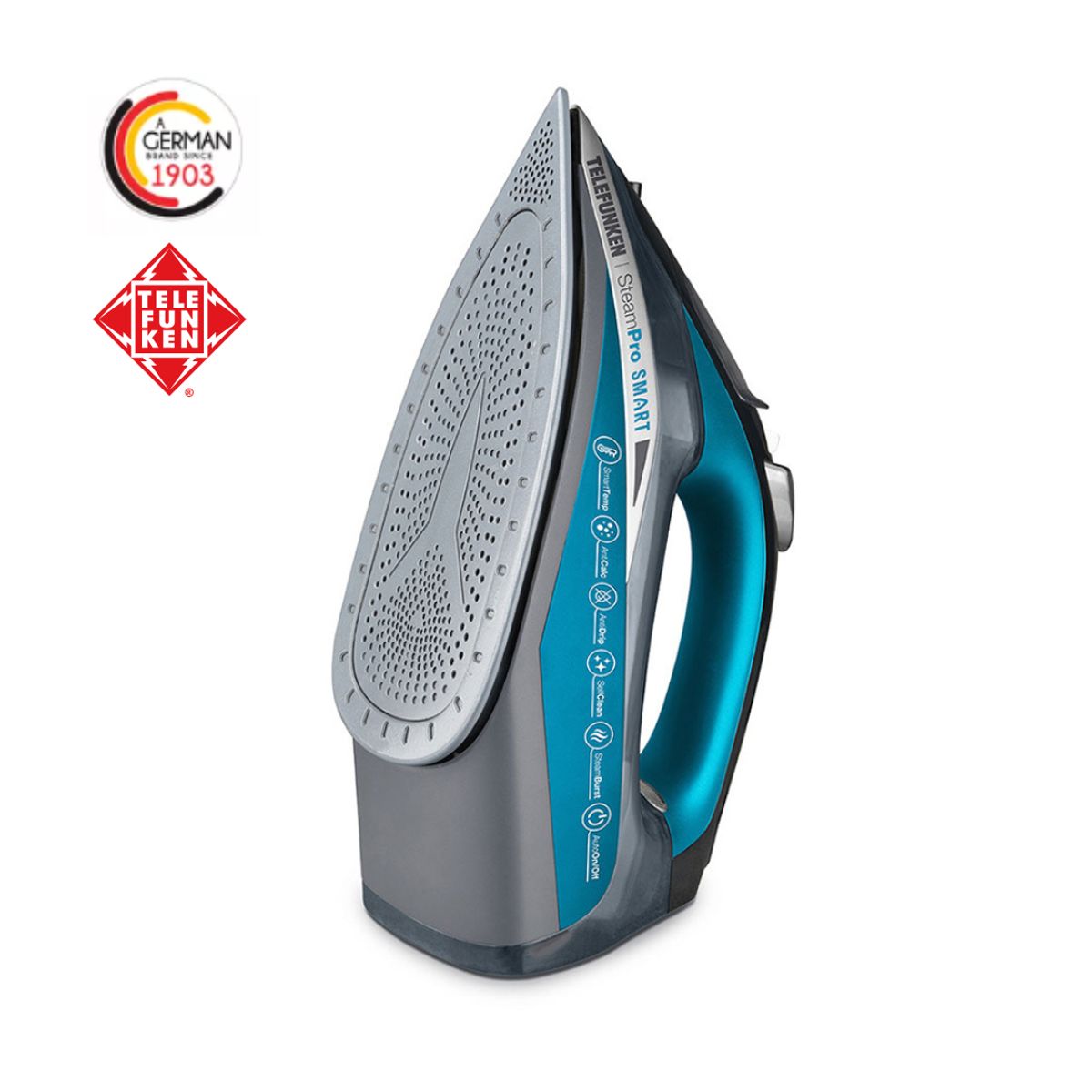 TELEFUNKEN - PLANCHA A VAPOR STEAMPRO-SMART Celeste 220V