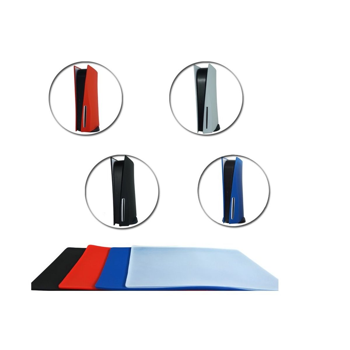 GENERICO - Funda de Silicona para Playstation 5 digital color blanco