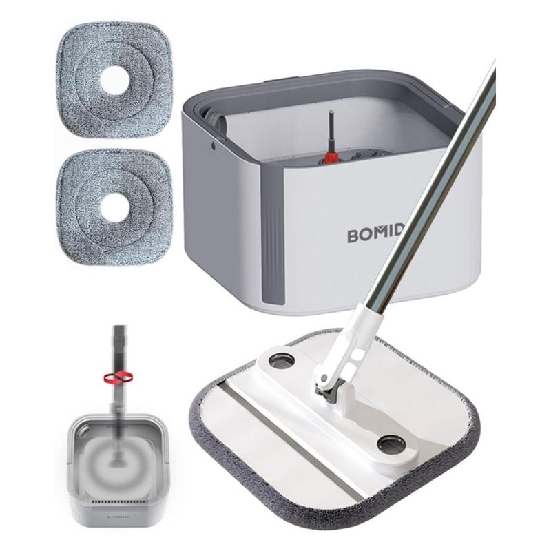 BOMIDI - Trapeador Giratorio 3 en 1 Bomidi M20 Blanco