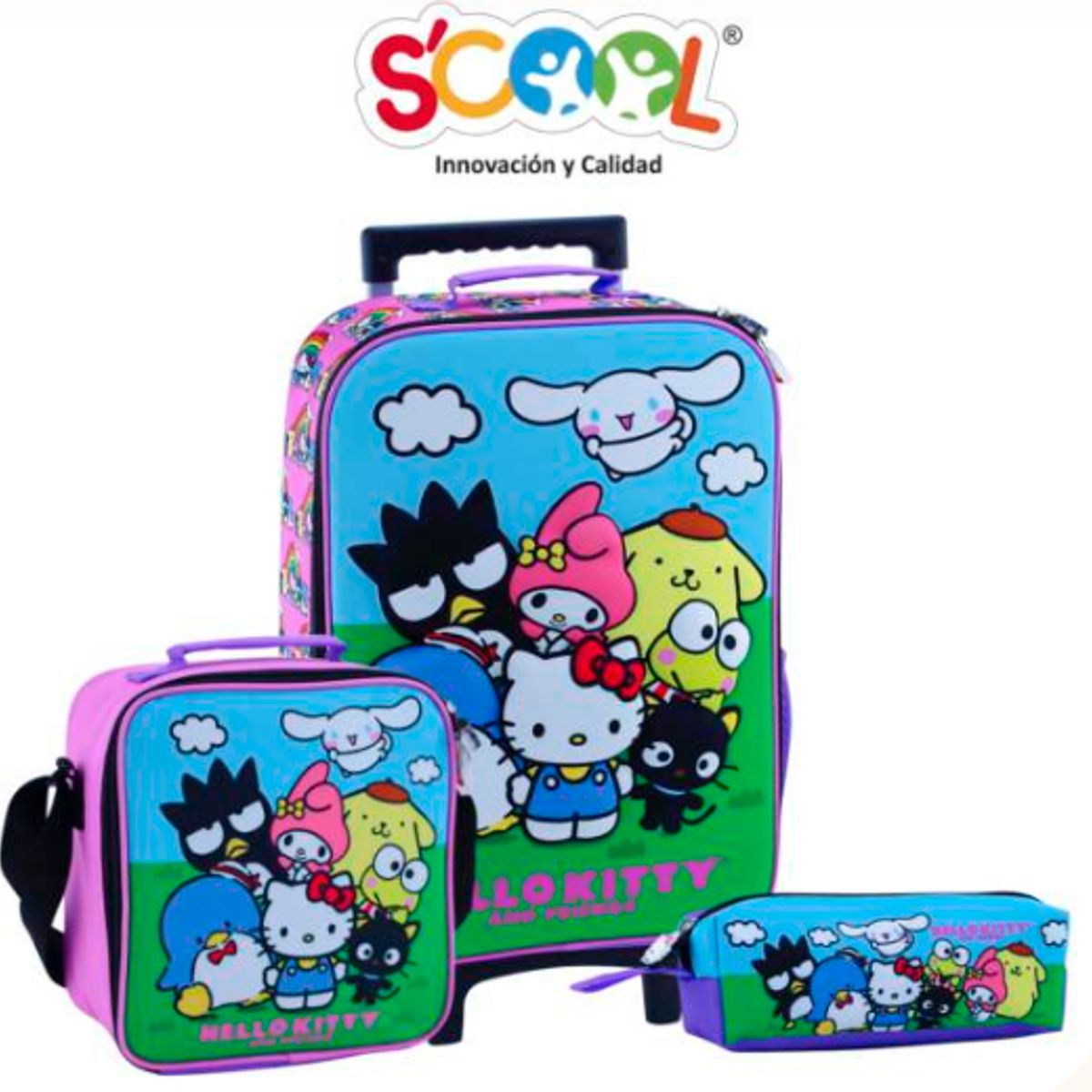 GENERICO - packPack de Maleta+lonchera+cartuchera