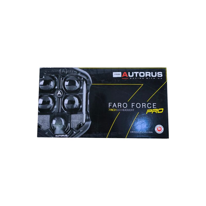 FORCE - PAR FAROS LED NEBLINERO FORCE PRO X7 LUPA  AMARILLODLR AMBAR