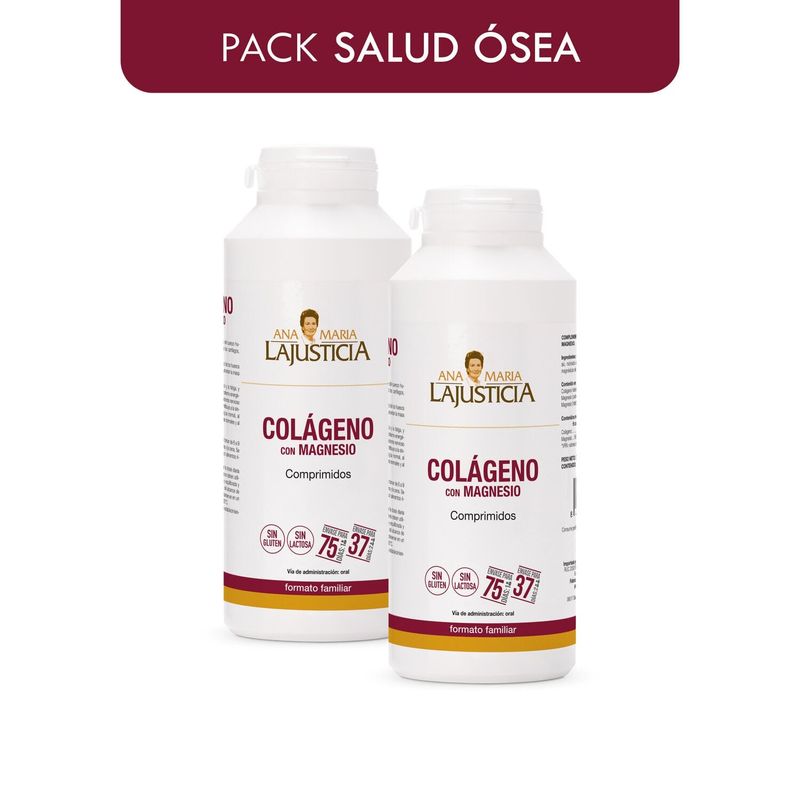 ANA MARIA LAJUSTICIA - PACK SALUD ÓSEA  2 COLÁGENO CON MAGNESIO  Familiar 450 comprimidos