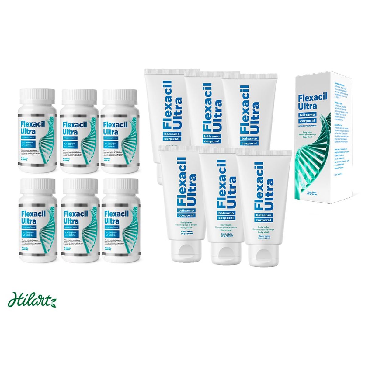 FLEXACIL - 6 FLEXACIL ULTRA CREMA + 6 FLEXACIL ULTRA CAPSULAS
