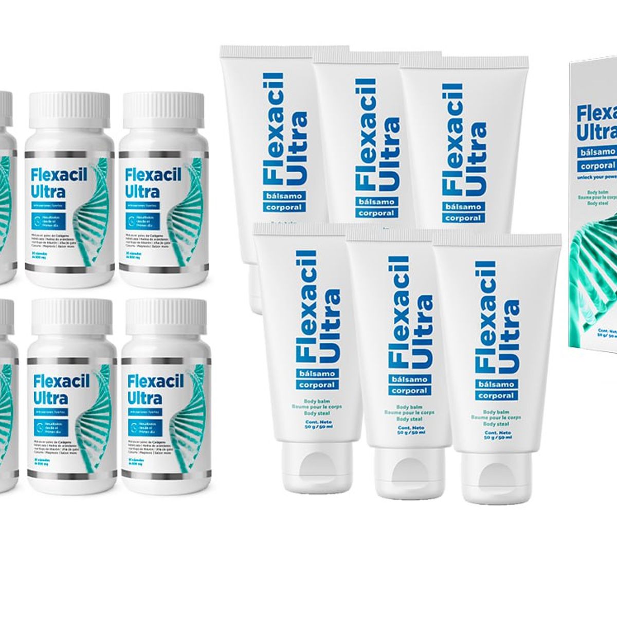 FLEXACIL - 6 FLEXACIL ULTRA CREMA + 6 FLEXACIL ULTRA CAPSULAS