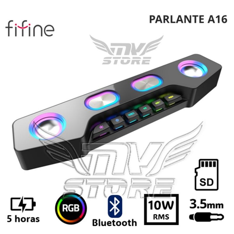 FIFINE - Parlante Inalambrico RGB Fifine A16 Negro