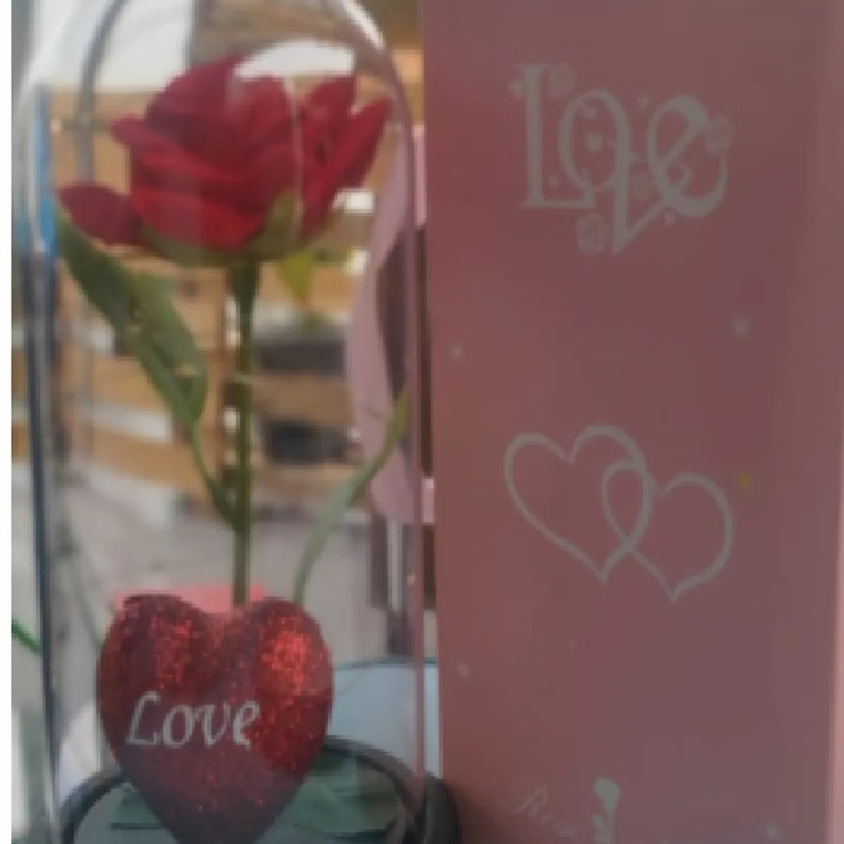 GENERICO - SAN VALENTIN ROSA  ENCAPSULADA