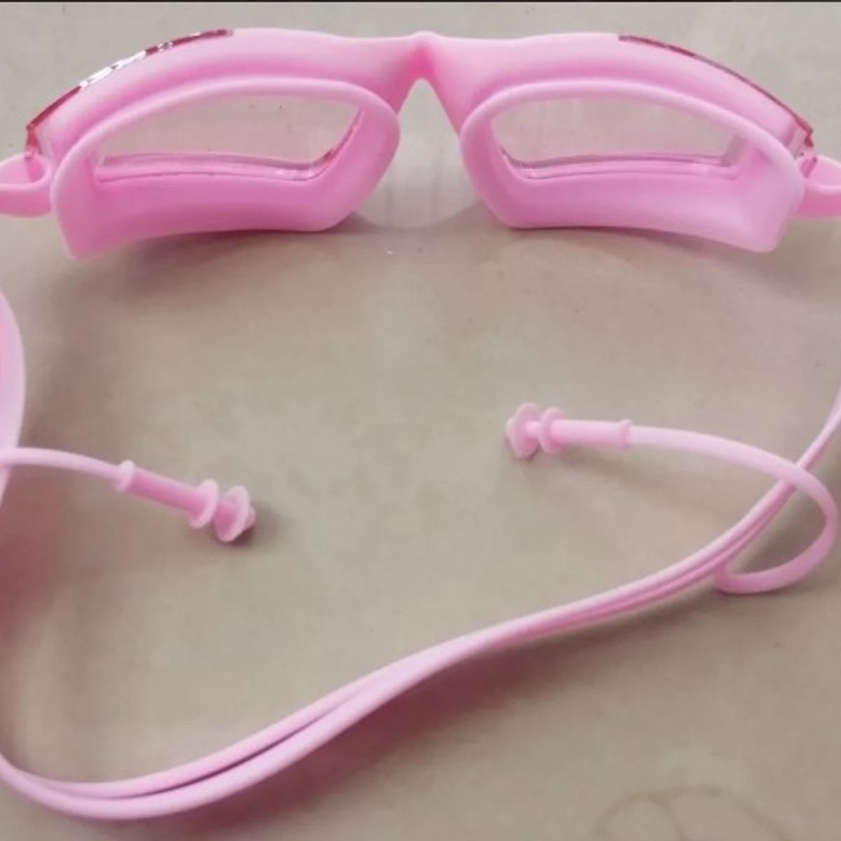 GENERICO - GAFAS DE NATACIÓN UV ANTI FOG TAPA OIDO ROSADO