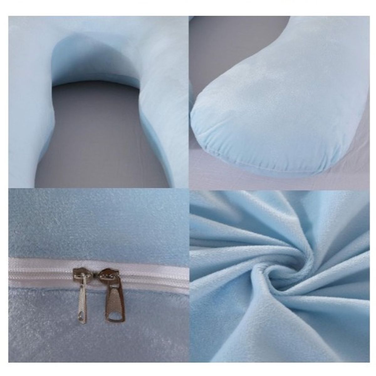 GENERICO - ALMOHADA EMBARAZO PLUS CONFORT CELESTE