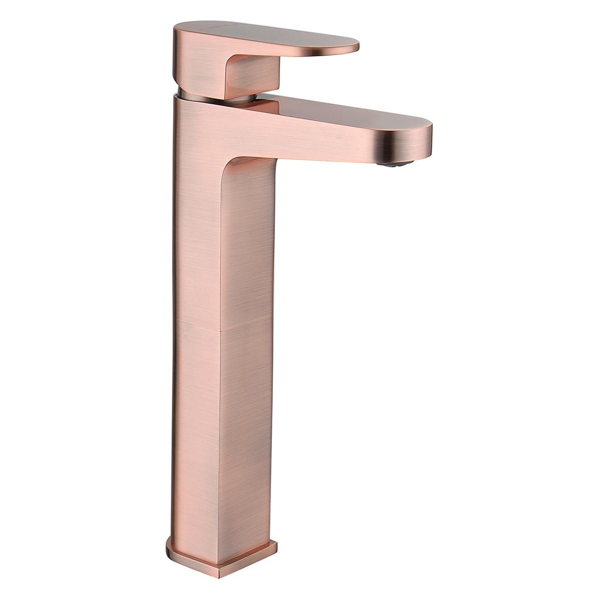 TREBOL - Monomando para Lavatorio en Bronce Cromado Palo Rosa