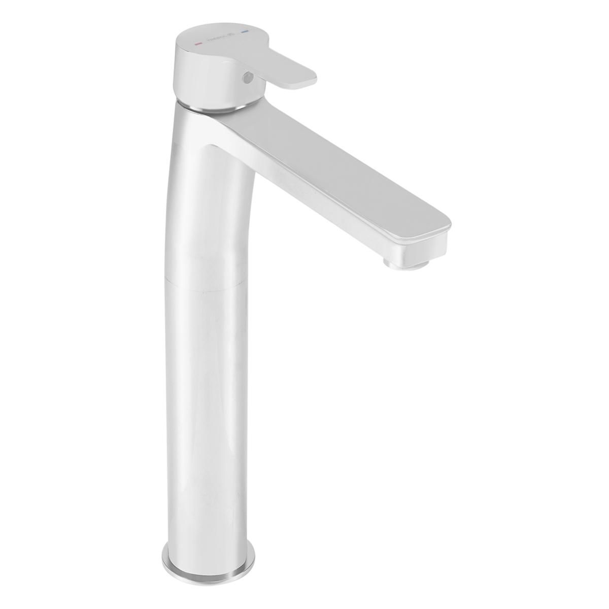 TREBOL - Monomando para Lavatorio en Bronce Cromado Plateado