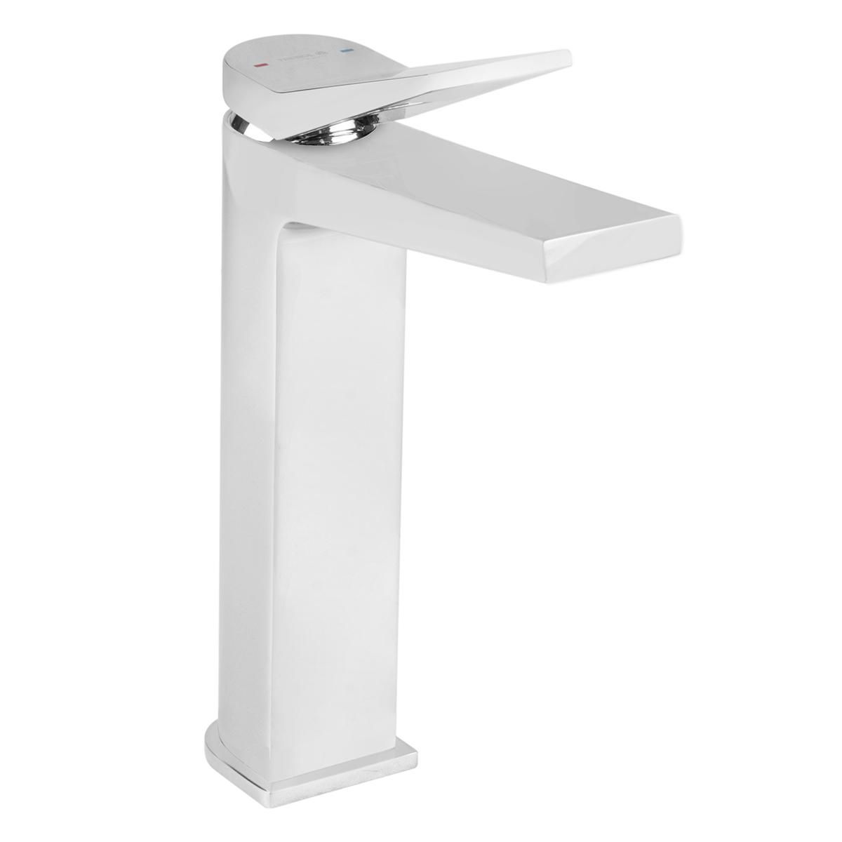 TREBOL - Monomando para Lavatorio en Bronce Cromado Plateado