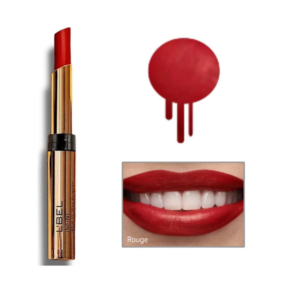 LBEL - Infini Lápiz Labial16Hrs Hidratante Mate c Ácido Hialurónico